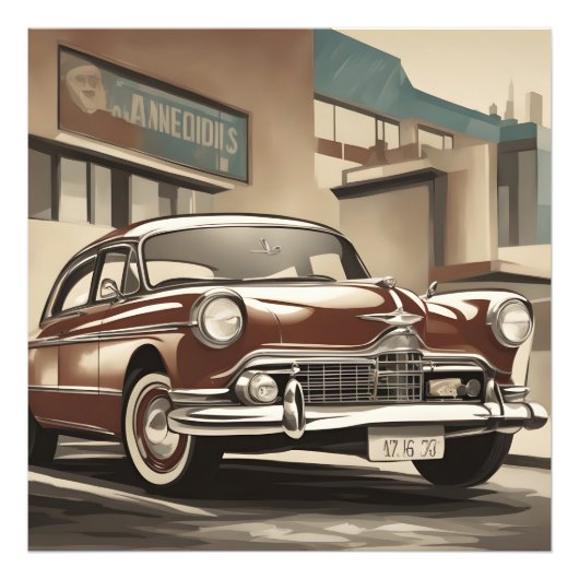 Klassisches Pkw-Plakat Fotodruck (Vorne)