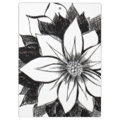 KLASSISCHES POINSETTIA Büro-Klemmbrett Klemmbrett (Rückseite)