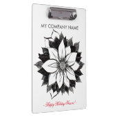 KLASSISCHES POINSETTIA Büro-Klemmbrett Klemmbrett (Rechts)