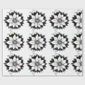 KLASSISCHES POINSETTIA Packpapier (Flach)