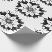 KLASSISCHES POINSETTIA Packpapier (Ecke)