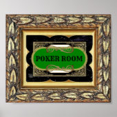 Klassisches Poker-Deco-Poster Poster (Vorne)
