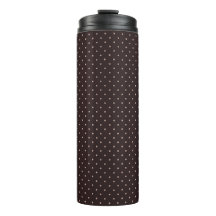 Klassisches Polka-Punkt-Muster, Braun, Boho-Polka-