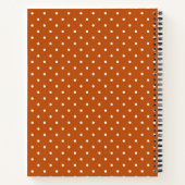 Klassisches Polka-Punkt-Muster Notizblock (Rückseite)