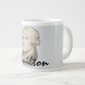 Klassisches Portrait von Alexander Hamilton Jumbo-Tasse (Vorderseite Rechts)