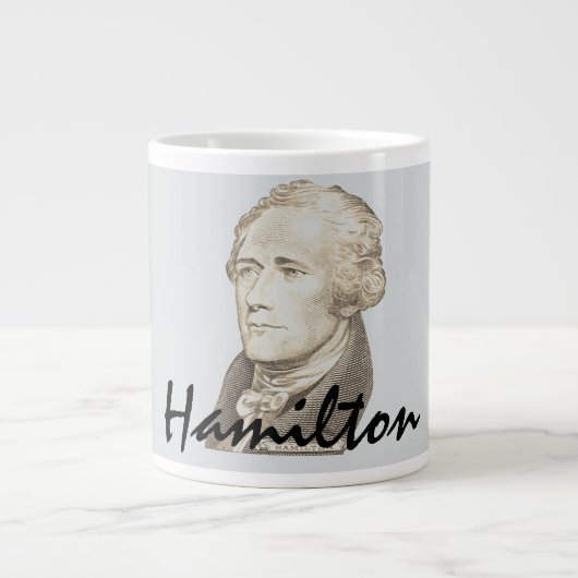 Klassisches Portrait von Alexander Hamilton Jumbo-Tasse (Vorderseite)