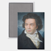Klassisches Portrait von Beethoven Magnet (Vorderseite/Rückseite)