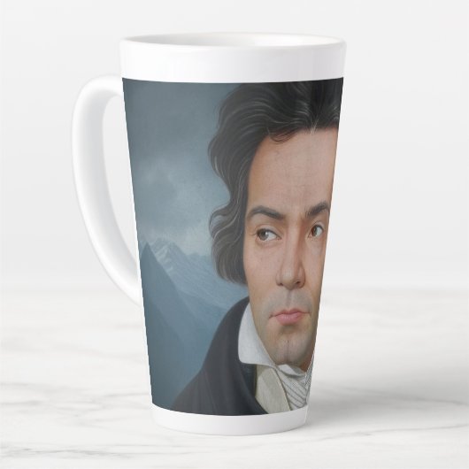 Klassisches Portrait von Beethoven Milchtasse (Linke Ecke)
