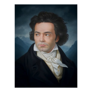 Klassisches Portrait von Beethoven Poster