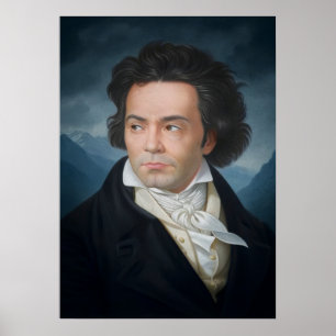 Klassisches Portrait von Beethoven Poster