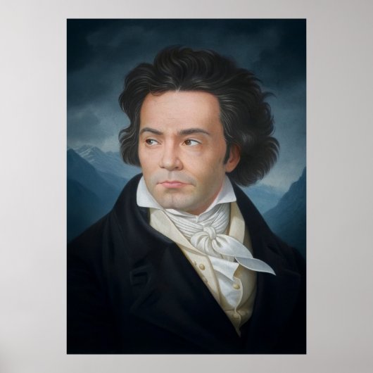 Klassisches Portrait von Beethoven Poster (Vorne)