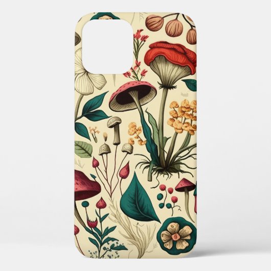 Klassisches Premium-Mushroom und Blume-Design Case-Mate iPhone Hülle (Rückseite)