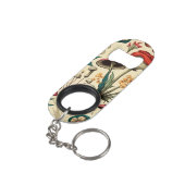 Klassisches Premium-Mushroom und Blume-Design Mini Flaschenöffner (Rückseite Schrägansicht)