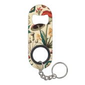 Klassisches Premium-Mushroom und Blume-Design Mini Flaschenöffner (Rückseite)