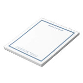 Klassisches professionelles staubblaues Randpapier Notizblock (Rotiert)