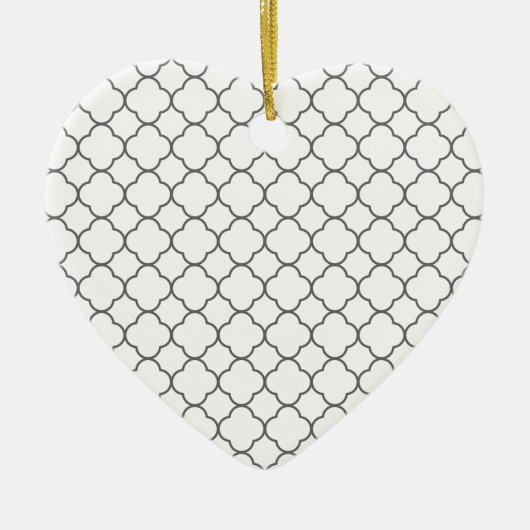 Klassisches Quatrefolienmuster Keramik Ornament (Vorne)