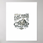 Klassisches Racing mit flachem Gleis Poster (Vorne)