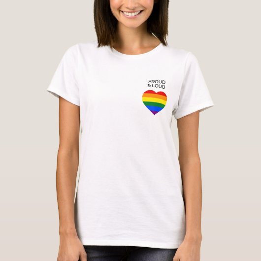 Klassisches Rainbow-Pride-T-Shirt T-Shirt (Vorderseite)