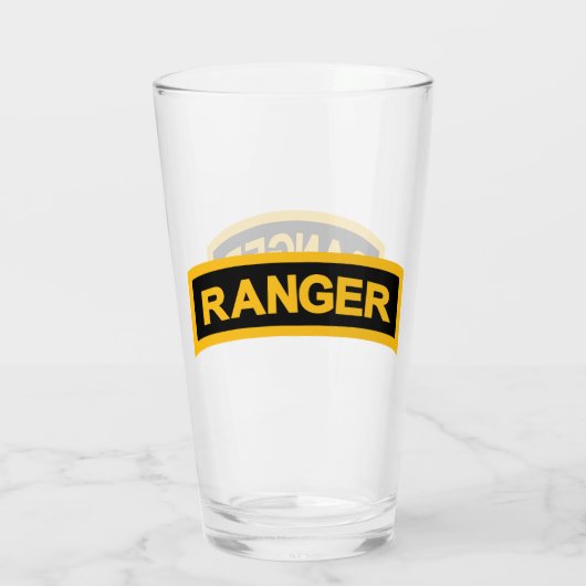 Klassisches Ranger Tab-Bier-Glas Glas (Rückseite)