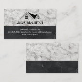 Klassisches Real Anwesen Logo | Marmorstein Visitenkarte (Vorne/Hinten)