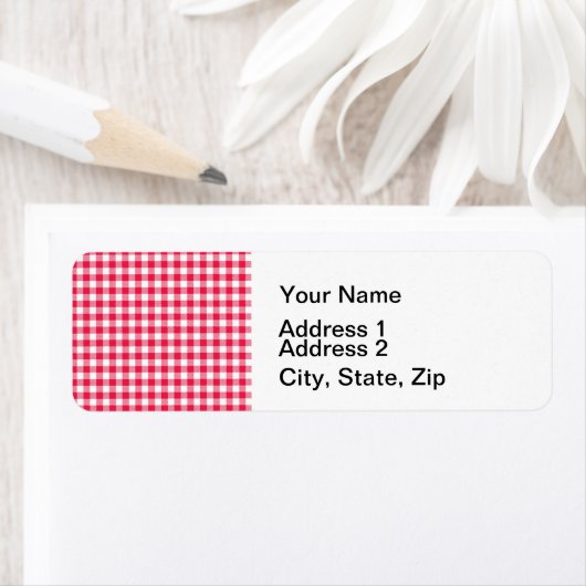 Klassisches Red Gingham Country Pattern (Insitu)