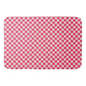 Klassisches Red Gingham Country Pattern Badematte (Vorderseite)