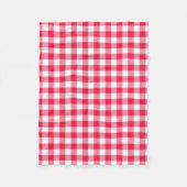 Klassisches Red Gingham Country Pattern Fleecedecke (Vorderseite)