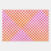 Klassisches Red Gingham Country Pattern Geschenkpapier Set (Vorderseite 3)