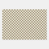 Klassisches Red Gingham Country Pattern Geschenkpapier Set (Vorderseite 2)