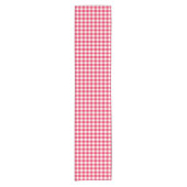 Klassisches Red Gingham Country Pattern Kurzer Tischläufer (Vorderseite)