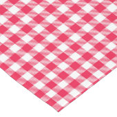 Klassisches Red Gingham Country Pattern Kurzer Tischläufer (Ecke)