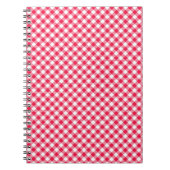 Klassisches Red Gingham Country Pattern Notizblock (Vorderseite)