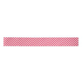 Klassisches Red Gingham Country Pattern Satinband (Vorderseite)