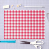 Klassisches Red Gingham Country Pattern Seidenpapier (Handwerk)