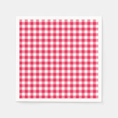 Klassisches Red Gingham Country Pattern Serviette (Vorderseite)