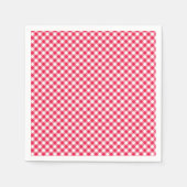 Klassisches Red Gingham Country Pattern Serviette (Vorderseite)