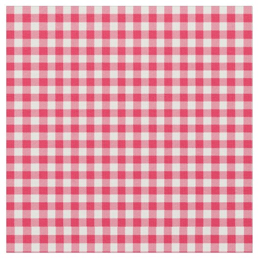 Klassisches Red Gingham Country Pattern Stoff (Nahaufnahme)