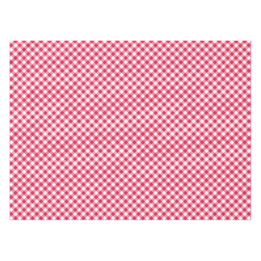 Klassisches Red Gingham Country Pattern Tischdecke (Vorderseite (Horizontal))