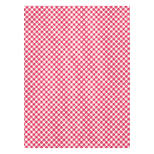 Klassisches Red Gingham Country Pattern Tischdecke (Vorderseite)