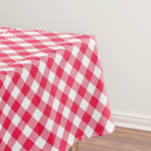Klassisches Red Gingham Country Pattern Tischdecke (Beispiel)