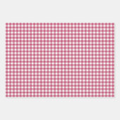 Klassisches Red Gingham Kariert Pattern Geschenkpapier Set (Vorderseite)