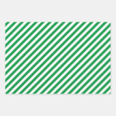 Klassisches Red Green Gold Weihnachtsgestaltermust Geschenkpapier Set (Vorderseite 2)