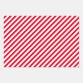 Klassisches Red Green Gold Weihnachtsgestaltermust Geschenkpapier Set (Vorderseite)