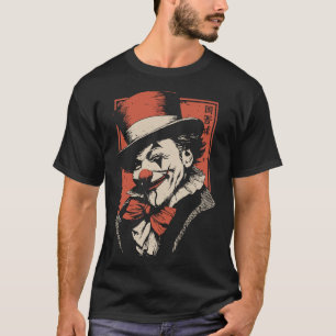 Klassisches Red Hat Clown Vintag Circus Design T-Shirt