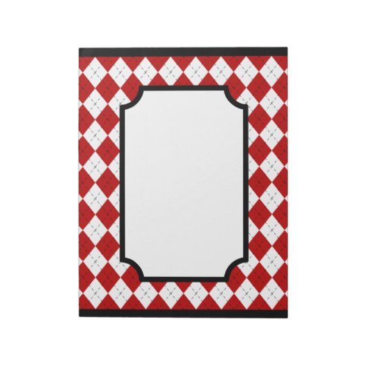 Klassisches Red Raute Kitchen Notepad Notizblock (Rotiert)