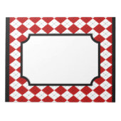 Klassisches Red Raute Kitchen Notepad Notizblock (Vorderseite)