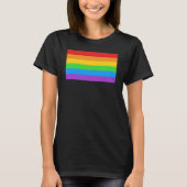 Klassisches Regenbogenfarbenfeld T-Shirt (Vorderseite)