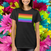 Klassisches Regenbogenfarbenfeld T-Shirt