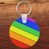 Klassisches Regenbogengeflecht Schlüsselanhänger (Vorderseite)