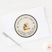 Klassisches, reines Honey Round Stickers Editable  (Umschlag)